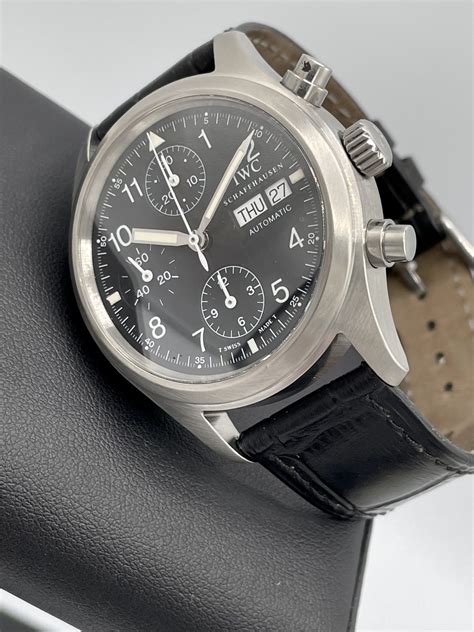 iwc fliegerchronograph automatik|IWC Fliegerchronograph Pilot Edelstahl Automatik Herrenuhr for .